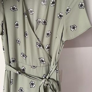 Wrap floral dress